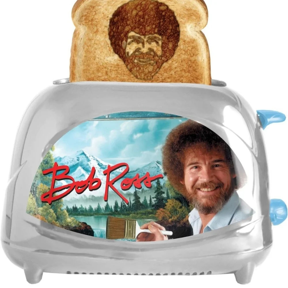 Happy Little Trees and Bob Ross !! Toaster !!